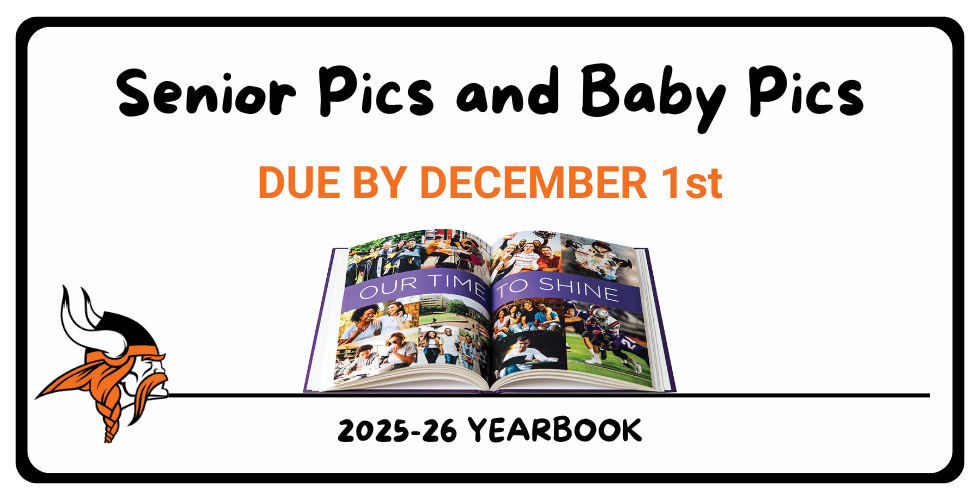 senior and baby pics due december 1